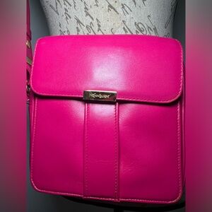 Vintage Yves Saint Laurent/YSL Hot Pink Crossbody